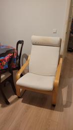 Witte lage fauteuil - White armchair, Huis en Inrichting, Fauteuils, Ophalen, Gebruikt, 75 tot 100 cm