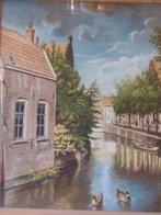 Heel mooi van Johannes Hessel Brolsma, gracht in Oudewater, Ophalen of Verzenden