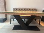 Houten visgraat eettafel, Ophalen, Eikenhout, 50 tot 100 cm, Zo goed als nieuw