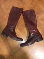 YKX & co leren laarzen maat 38 donkerrood, Kleding | Dames, Schoenen, Hoge laarzen, Ophalen of Verzenden, Zo goed als nieuw, Rood