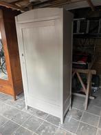 Mooie eendeurskast beige/bruin izgst, Antiek en Kunst, Antiek | Meubels | Kasten, Ophalen