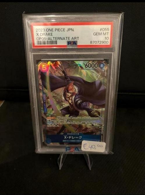 X. Drake - One Piece, Hobby en Vrije tijd, Verzamelkaartspellen | Pokémon, Zo goed als nieuw, Losse kaart, Ophalen of Verzenden