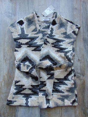 Costes vest beige met grijs maat M / L NIEUW wollen vestje beschikbaar voor biedingen