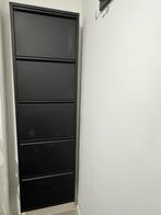 Zwarte schoenenkast (metaal), Huis en Inrichting, Kasten | Schoenenkasten, Ophalen, Zo goed als nieuw