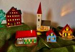 huisjes voor modelbouw of treinbaan, met verlichting, Overige merken, Gebruikt, Gelijkstroom of Wisselstroom, Brug, Tunnel of Gebouw