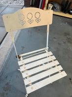 4 Franse inklapbare tuinstoeltjes, Tuin en Terras, Tuinstoelen, Ophalen, Gebruikt, Metaal, Inklapbaar