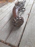 Houten Duplicaat Pistool met Metalen Details ONKLAAR, Ophalen of Verzenden