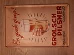 Grolsch Origineel 20x30 cm Reclamebord, Ophalen of Verzenden, Nieuw, Reclamebord, Plaat of Schild, Grolsch