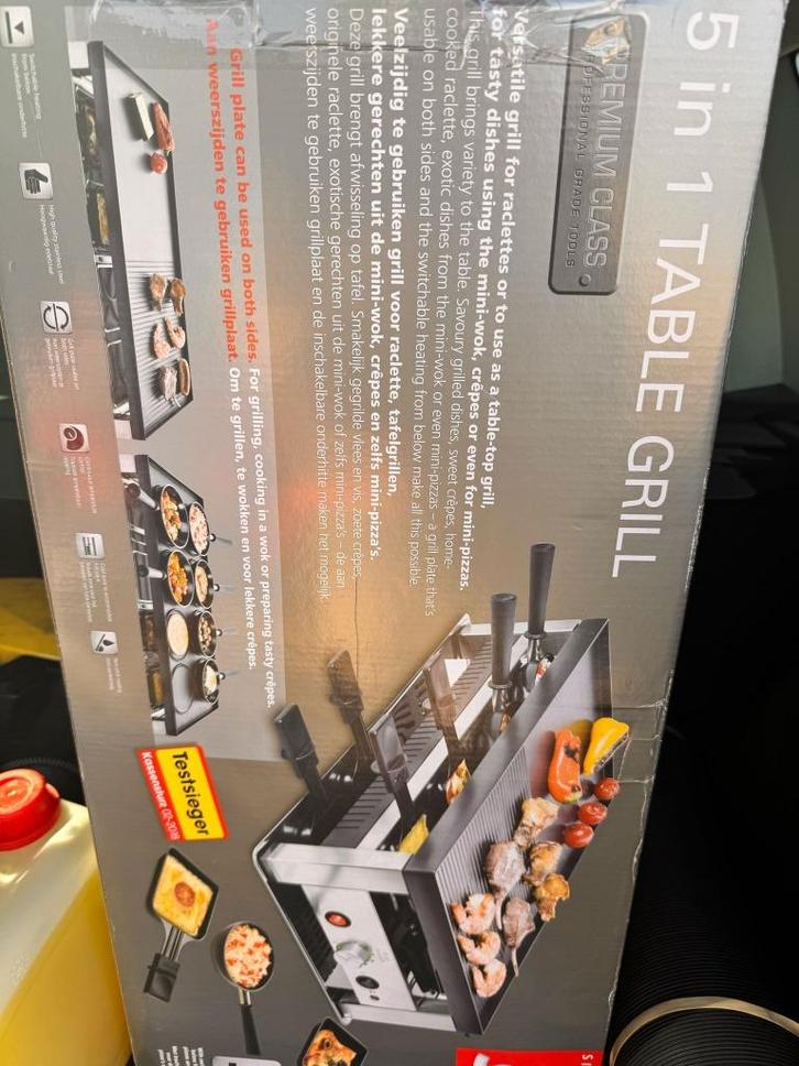 5 in 1 table grill | 1x gebruikt, Huis en Inrichting, Keuken | Tupperware, Zo goed als nieuw, Overige typen, Ophalen of Verzenden