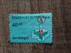 Stadspost Zutphen  Kerstzegel 40 ct ( gest), Postzegels en Munten, Ophalen of Verzenden