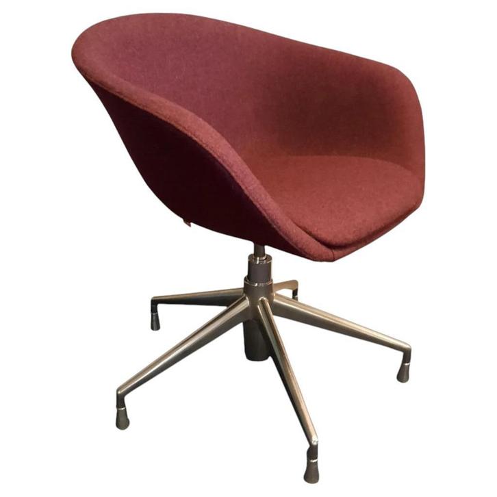 Arper Duna Design Stoel Chroom Paars, Huis en Inrichting, Stoelen, Gebruikt, Eén, Overige kleuren, Ophalen of Verzenden