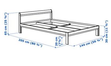 Ikea wooden bedframe - afbeelding 4