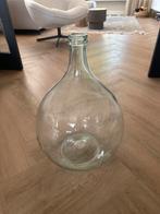 Grote Glazen (gist) Fles - vaas - 55cm, Huis en Inrichting, Woonaccessoires | Vazen, Ophalen, Gebruikt, Overige kleuren, 50 tot 75 cm