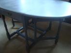 Engelse klaptafel, eettafel van het merk RAC grijs 160 x 100, Ophalen, Gebruikt, Eikenhout, 50 tot 100 cm