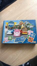 Robocar Poli domino + memory + puzzel 20 stukjes, Ophalen of Verzenden, 10 tot 50 stukjes, Zo goed als nieuw