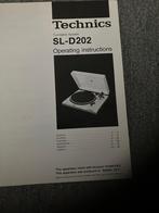 technics SL D202 platenspeler, Gebruikt, Pitch-regelaar, Ophalen of Verzenden, Platenspeler