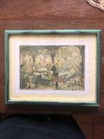 Anton Pieck Wafel en Poffertjes Prent in Lijst, Verzamelen, Ophalen of Verzenden, 1980 tot heden, Overige onderwerpen