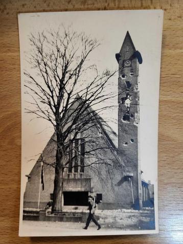 Fotokaart Apeldoorn Julianakerk 1945 Verwoesting Oorlog beschikbaar voor biedingen