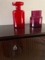 Midcentury vintage donker teak dressoir, Ophalen, Gebruikt, 100 tot 150 cm, Mid century retro jaren 60 teak Deens sideboard lowboard