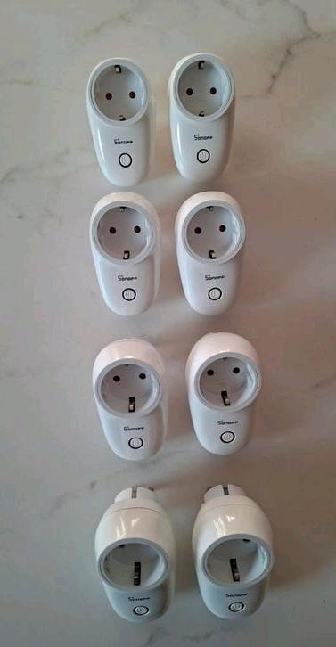 8 slimme smart wifi stekkers (Sonoff) werkt via telefoonapp, Hobby en Vrije tijd, Elektronica-componenten, Zo goed als nieuw, Ophalen of Verzenden