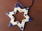 Kerstbal / ster delfts blauwe versiering, Diversen, Kerst, Ophalen, Zo goed als nieuw