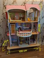 Barbiehuis Kidkraft inclusief tafel/base en meubels, Kinderen en Baby's, Speelgoed | Poppenhuizen, Ophalen, Zo goed als nieuw
