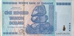 100 trillion Zimbabwe UNC AA serie, Postzegels en Munten, Bankbiljetten | Afrika, Verzenden, Zimbabwe, Los biljet