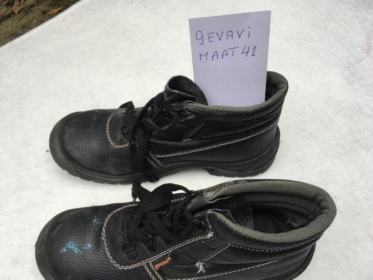 Gevavi werkschoen, maat 41 veiligheidsschoen, stalen neus., Doe-het-zelf en Verbouw, Veiligheidskleding, Gebruikt, Ophalen of Verzenden