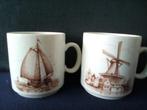 2x mok Kronester Bavaria met Molen en Zeilschip, Ophalen of Verzenden, Zo goed als nieuw, Kop en/of schotel