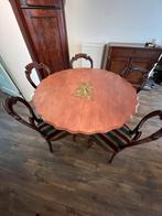 Antieke tafel met 6 stoelen, Ophalen