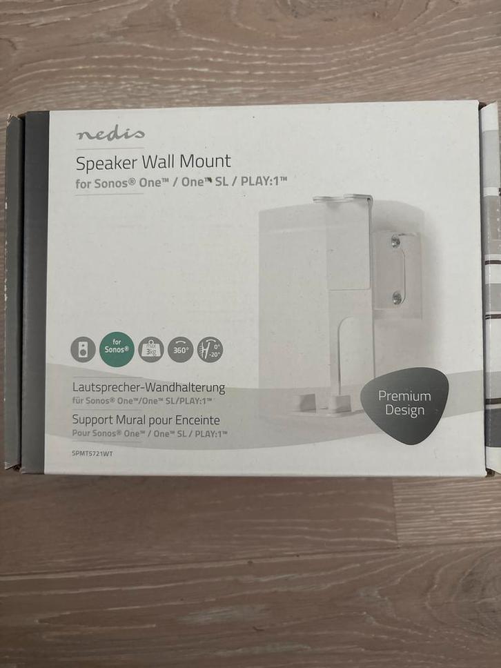 Sonos One/SL/Play:1 Muurbeugel - Nieuw in doos, Audio, Tv en Foto, Televisie-accessoires, Nieuw, Ophalen of Verzenden