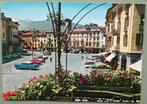 Locarno - Italie - Piazza Grande - oude autos - Opel Ford, Ophalen of Verzenden, 1940 tot 1960, Gelopen, Italië