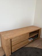 Houten tv meubel, Huis en Inrichting, Kasten | Kledingkasten, Ophalen, Met plank(en), Gebruikt, 100 tot 150 cm