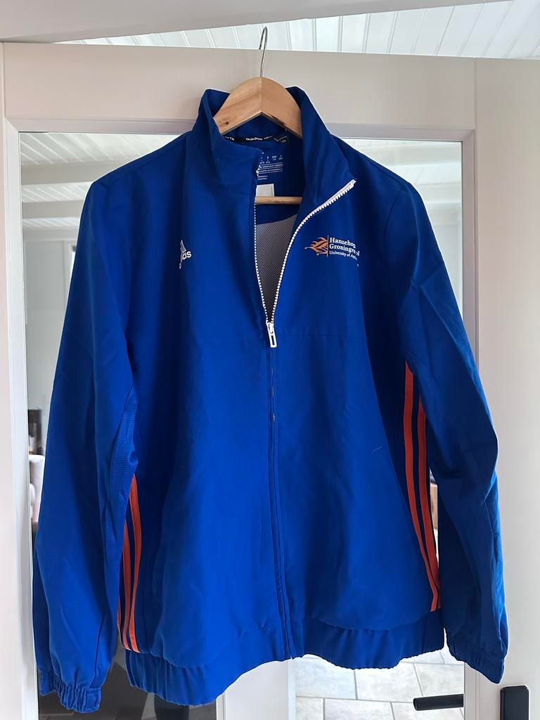 ALO Adidas Hanze Hogeschool Trainingsjas Maat L, Kleding | Dames, Ophalen of Verzenden, Gedragen, Maat 42/44 (L)