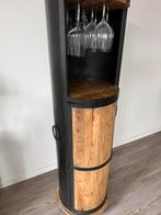 Te koop een Stijlvolle/leuke wijnkast!!!!, Ophalen, 5 tot 15 flessen, Zo goed als nieuw, 75 cm of meer