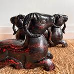 Double Ramshead coffee table salontafel steunen vintage, Ophalen