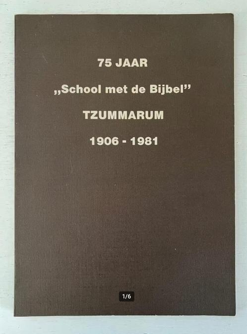 75 jaar “school met de Bijbel” Tzummarum 1906-1981, Boeken, Geschiedenis | Stad en Regio, Ophalen of Verzenden