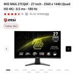 MSI beeldscherm, Computers en Software, Gaming, Msi, IPS, Curved