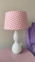 Leuke lamp met ruitjes, Ophalen, Zo goed als nieuw, Wit, Rond
