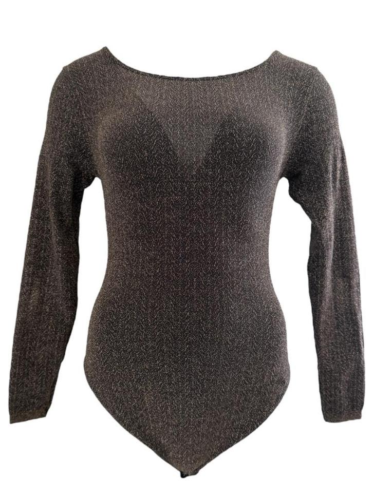 Wolford body M, Kleding | Dames, Tops, Zo goed als nieuw, Maat 38/40 (M), Bruin, Lange mouw, Ophalen of Verzenden