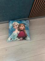 Frozen Kussen - Elsa & Anna, Ophalen, Zo goed als nieuw, Blauw, Vierkant