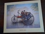 Kunstdrukken (litho's) oude auto's, Ophalen of Verzenden