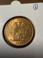 Gouden tientje 1876, Postzegels en Munten, Munten | Nederland, Ophalen of Verzenden, Koning Willem III, 10 gulden, Goud