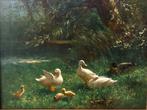 Constant Artz ''eendenfamilie in het gras'', Antiek en Kunst, Ophalen of Verzenden