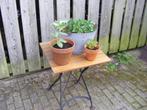 Leuke planten / terras tafel opklapbaar, 60 cm of meer, Gebruikt, Hout, Ophalen