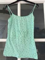 Mintgroene top spaghettibandjes H&M maat 36, Kleding | Dames, Tops, Ophalen of Verzenden, Zo goed als nieuw, Groen, Maat 36 (S)