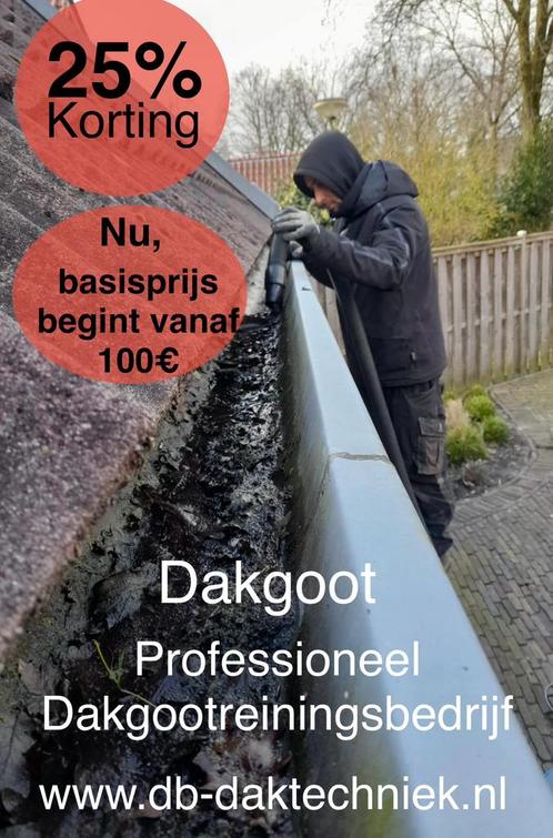 Dakgoot schoonmaken service (DB daktechniek), Doe-het-zelf en Verbouw, Dakpannen en Dakbedekking, Ophalen