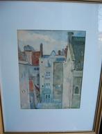 Willem August van der Colk (1889 - 1982) Aquarel Amsterdam, Ophalen