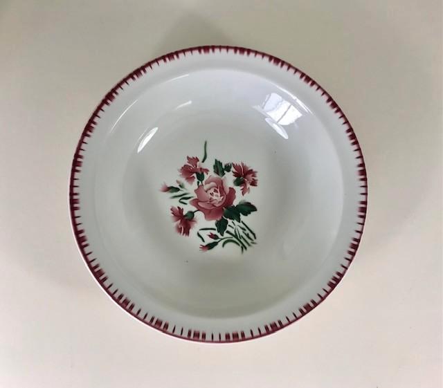 Digoin Sarreguemines Yvette diepe schaal saladière, Antiek en Kunst, Antiek | Schalen, Ophalen of Verzenden