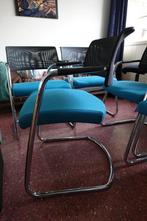 Sitland eetkamerstoelen zeegroen, verchroomd, Huis en Inrichting, Ophalen, Overige kleuren, Metaal, Zo goed als nieuw